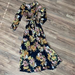 Floral Long Sleeve Maxi Dress
